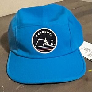Cotopaxi Vibrant Blue Adjustable Cap, Camp Life 5 Panel Hat, unisex